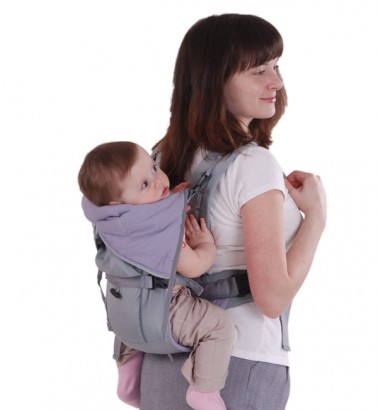 Рюкзак-кенгуру Чудо-Чадо «BabyActive Lux» серый