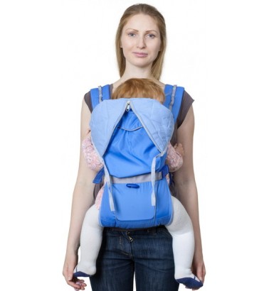 Рюкзак-кенгуру «BabyActive Lux» голубой