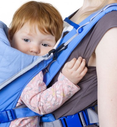 Рюкзак-кенгуру «BabyActive Lux» голубой