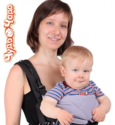 Рюкзак-кенгуру Чудо-Чадо «BabyActive Lux» черный