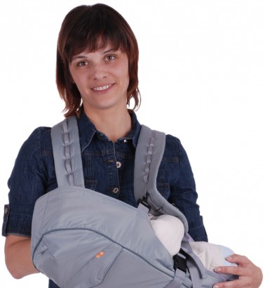 Рюкзак-кенгуру «BabyActive Simple» серый