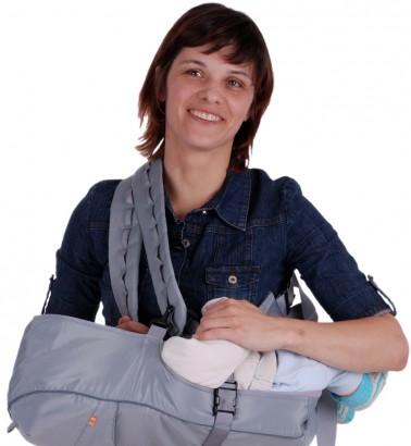 Рюкзак-кенгуру «BabyActive Simple» серый