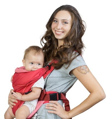 Рюкзак-кенгуру «BabyActive Simple» вишневый