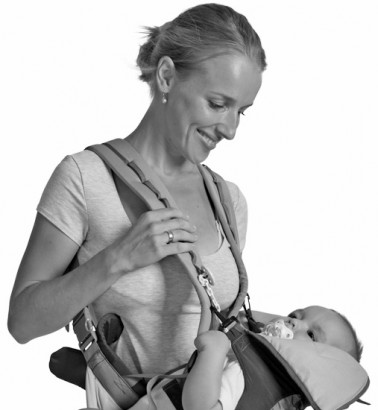 Рюкзак-кенгуру Чудо-Чадо «BabyActive Lux» черный