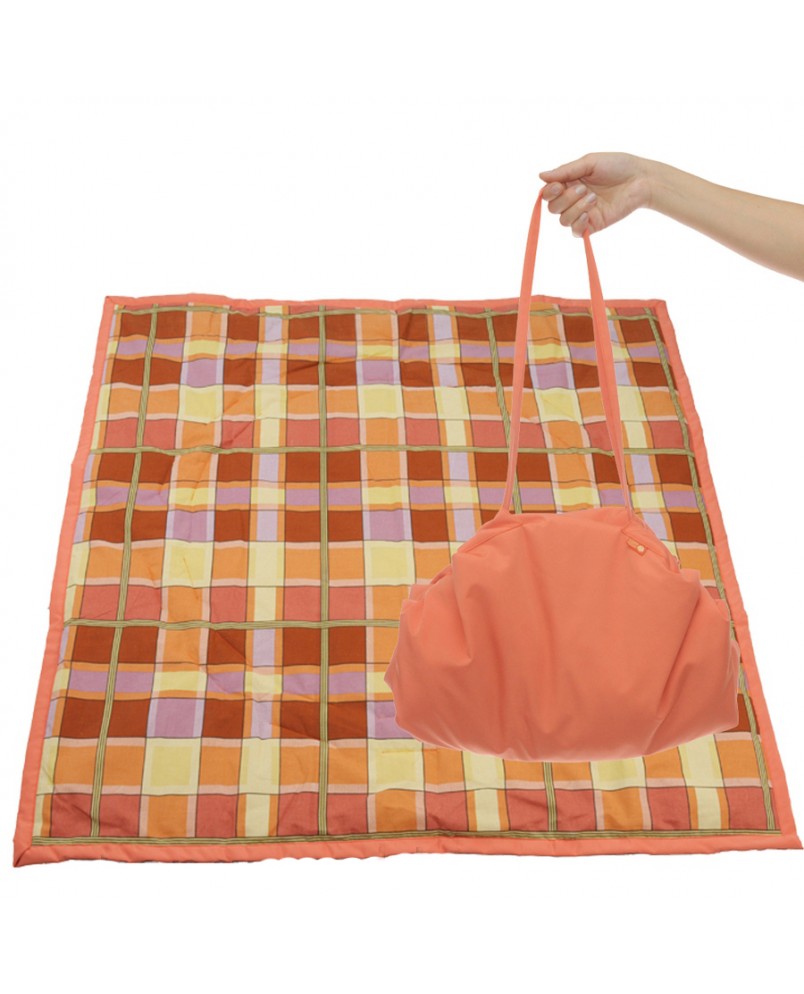 Коврик-сумка Чудо-Чадо - оранжевый/клетка