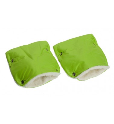 Муфты-рукавички на коляску зеленые