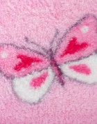 Детский плед бабочки/розовый