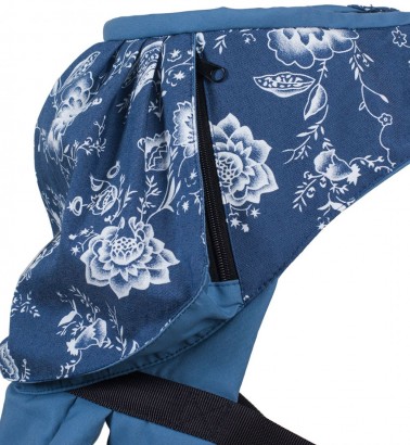 Слинг-рюкзак «Стиль» синие цветы