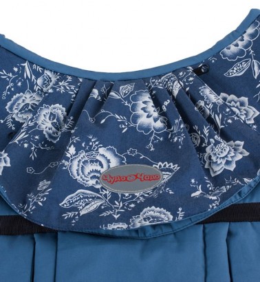 Слинг-рюкзак «Стиль» синие цветы