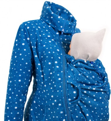 Слингокуртка и куртка для беременных флисовая «Мама Плюс» - млечный путь