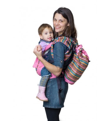 Сумка-рюкзак для мамы «Уичоли» розовый
