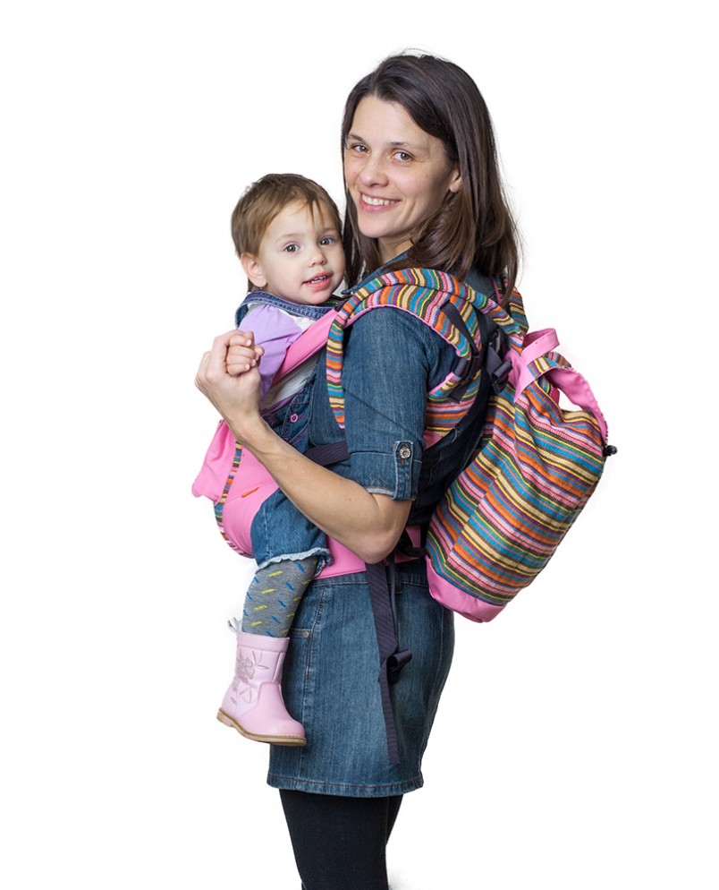 Сумка-рюкзак для мамы «Уичоли» розовый