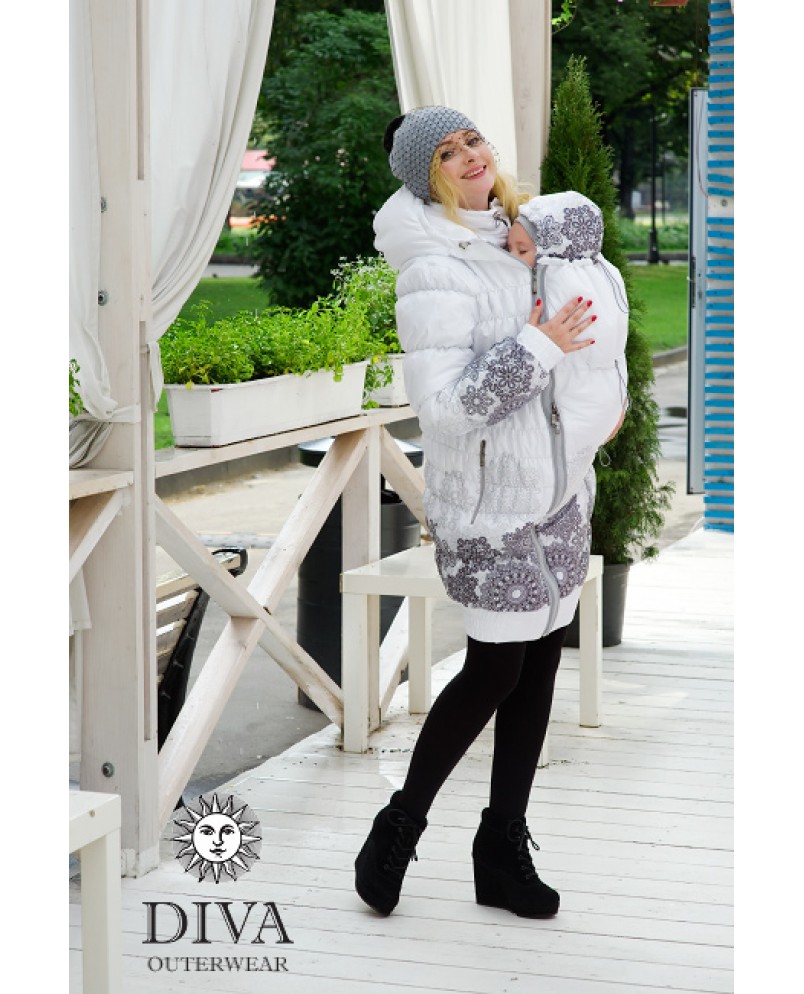 Слингокуртка зимняя Diva Outerwear Bianco